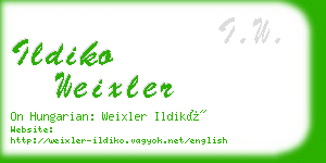 ildiko weixler business card